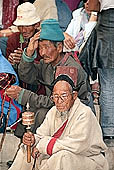 Ladakh - ladakhi attending the cham dances at Tak Tok monastery